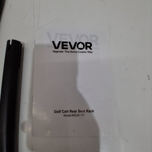GOLF CART REAR SEAT GRAB BAR RACK - BLACK (MODEL: MX24-111) image 2