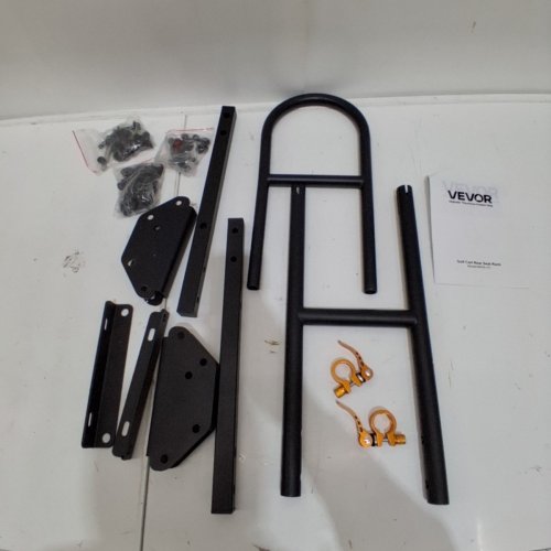 GOLF CART REAR SEAT GRAB BAR RACK - BLACK (MODEL: MX24-111) image 3