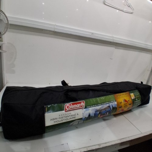 COLEMAN PORTABLE SCREENED CANOPY TENT WITH INSTANT SETUP - 11FT X 11FT - BACK HOME SCREENHOUSE SETS UP IN 60 SECONDS - GREY (MODEL: 2000036712) image 4
