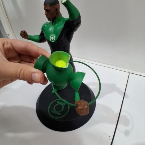 DC DIRECT DESIGNER SERIES LIMITED EDITION GREEN LANTERN BY JAMAL CAMPBELL STATUE FIGURE (#230 OF 300) - 12" - GREEN/BLACK image 4