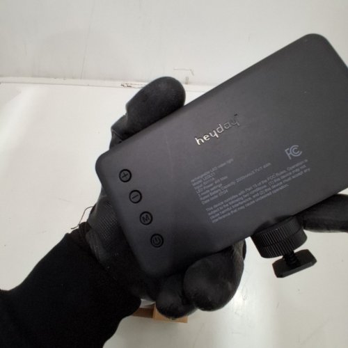HEYDAY RECHARGEABLE LED CAMERA/VIDEO LIGHTING ACCESSORY WITH PHONE MOUNT - BLACK (MODEL: LEDLT1) image 4