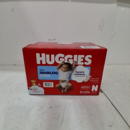 84PK HUGGIES LITTLE SNUGGLERS LUXURY SOFTNESS DIAPERS - SIZE NEWBORN (UPTO 10LBS) - DISNEY WINNIE THE POOH image 2