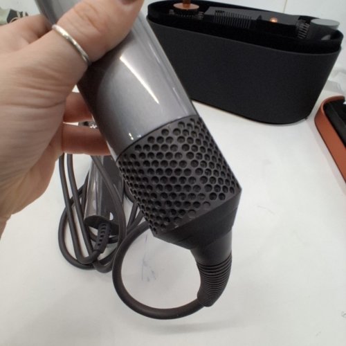 6PC DYSON I.D CURLY + COILY AIRWRAP MULTI STYLER AND HAIR DRYER WITH BLUETOOTH - GREY (MODEL: HS08) image 5