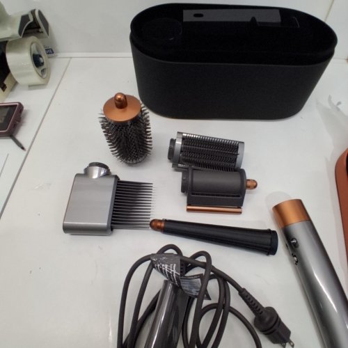 6PC DYSON I.D CURLY + COILY AIRWRAP MULTI STYLER AND HAIR DRYER WITH BLUETOOTH - GREY (MODEL: HS08) image 6