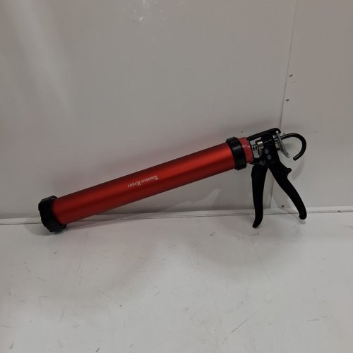 TOOLTECH XPERT PRO SUPER HEAVY DUTY SAUSAGE-STYLE ALUMINUM CAULKING GUN - 15" - RED image 2