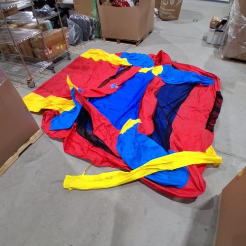 KID'S ACTION AIR INFLATABLE BOUNCE HOUSE - 3FT X 5FT - MULTI-COLOUR image 6
