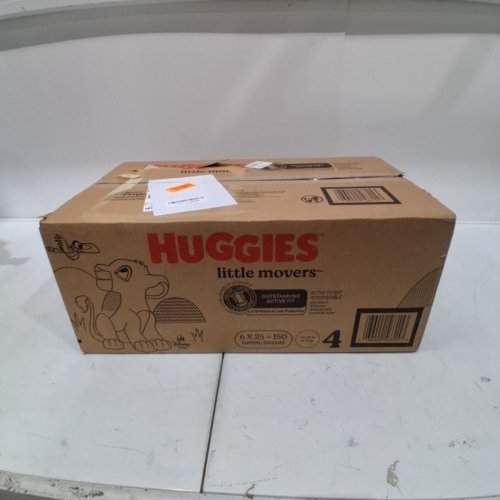150PK HUGGIES LITTLE MOVERS DIAPERS - SIZE 4 image 2