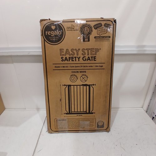 REGALO EASY STEP SAFETY GATE - 29"- 38.5"X30" - WHITE (MODEL: 1160-DS) image 4
