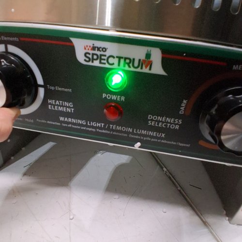 WINCO SPECTRUM COMMERCIAL GRADE CONVEYOR TOASTER OVEN - TOASTS 300 SLICES AN HOUR - STAINLESS STEEL (MODEL: ECT-300) image 2