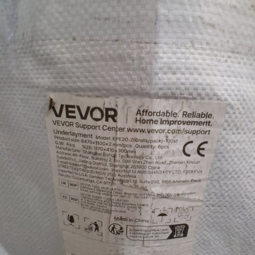 6PK FLOOR UNDERLAYMENT - 100 SQ. FT X 2 MM EACH - BLUE (MODEL: EPE20-2(6ROLLS/PACK)-100SF) image 2