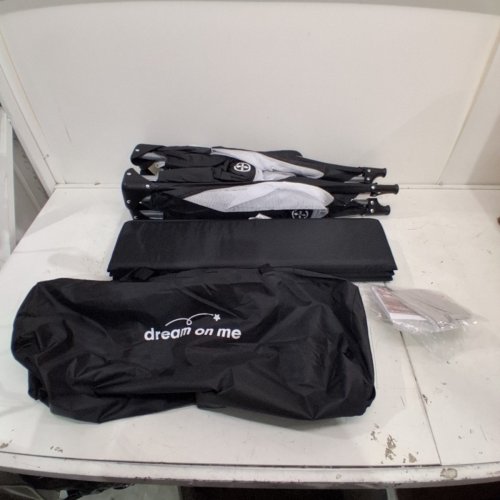 DREAM ON ME PORTABLE PLAY YARD NEST WITH CARRY BAG - BLACK/WHITE (MODEL: ‎436-BLK) image 2
