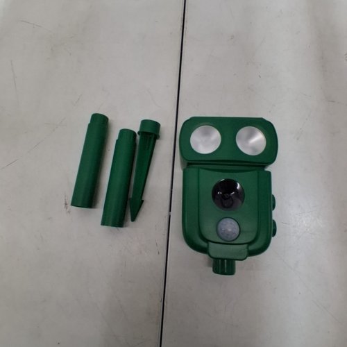 ANIMAL REPELLER ULTRASONIC SOLAR POWER BIRD DOG CAT SKUNK DEER RACCOON REPELLENT - 19" - GREEN image 4