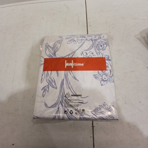 4PC HITIME FLORAL SHEETS & PILLOWCASES SET - QUEEN - WHITE AND BLUE (MODEL: 0686585578532) image 3