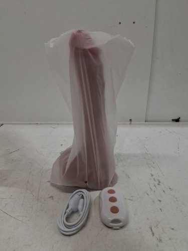 LIQUID SILICONE REMOTE CONTROL REALISTIC VIBRATING & THRUSTING DILDO WITH HEAT FUNCTION & SUCTION CUP -8"L - NATURAL image 2