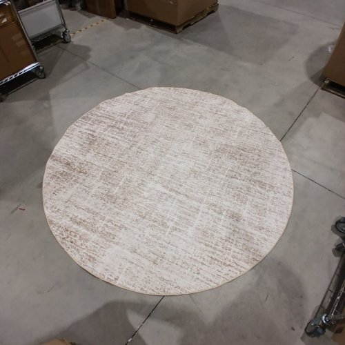 ROUND AREA RUG - 7FT ROUND - BEIGE AND BROWN image 3