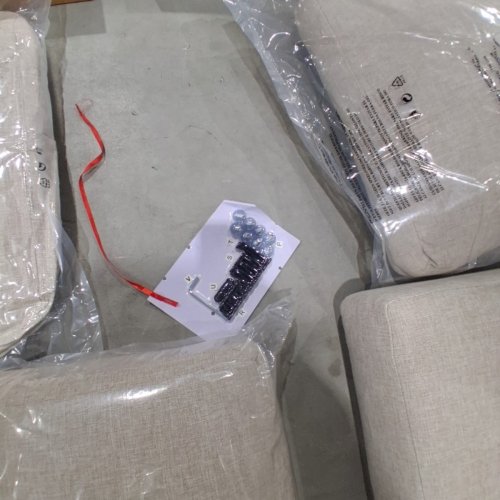 2PC GARVEE OUTDOOR ALUMINUM SOFA AND COFFE TABLE SET - 50.3" X 26.7" X 28.7" - BEIGE (MODEL: PPG_34KSAK9E) image 4