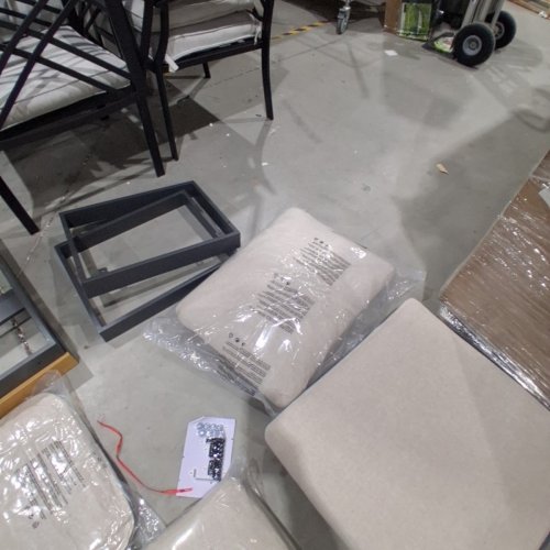 2PC GARVEE OUTDOOR ALUMINUM SOFA AND COFFE TABLE SET - 50.3" X 26.7" X 28.7" - BEIGE (MODEL: PPG_34KSAK9E) image 6