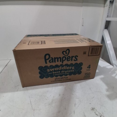 150PK PAMPERS SWADDLERS ACTIVE BABY DIAPERS - SIZE 4 - 37LBS image 2