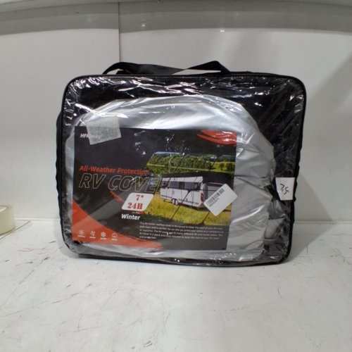 HFKJWAY UNIVERSAL ALL-WEATHER RV COVER - 24.6FT - GREY image 2