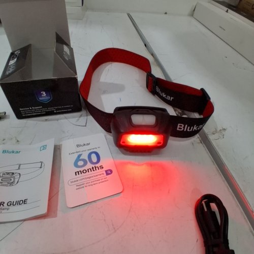 BLUKAR LED HEADLAMP - BLACK AND RED (MODEL: K9112) image 2