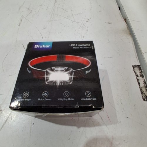 BLUKAR LED HEADLAMP - BLACK AND RED (MODEL: K9112) image 4