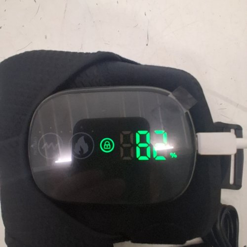 CORDLESS HEATING MASSAGE SHOULDER PAD - 3 HEAT AND VIBRATION LEVELS - BLACK (MODEL: 102359)) image 2