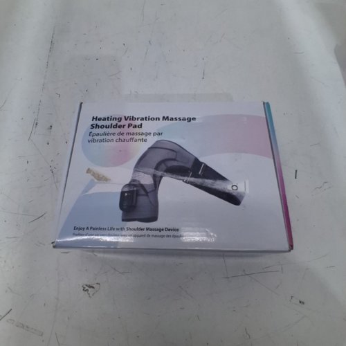 CORDLESS HEATING MASSAGE SHOULDER PAD - 3 HEAT AND VIBRATION LEVELS - BLACK (MODEL: 102359)) image 4