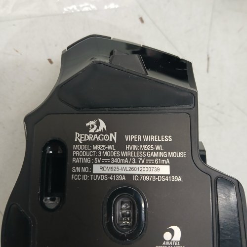 REDRAGON WIRELESS M925 PRO GAMING MOUSE - 26,000 DPI - BLACK (MODEL: M925-WL) image 3