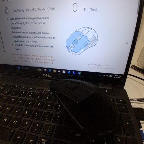 TECKNET RECHARGABLE WIRELESS ERGONOMIC BLUETOOTH VERTICAL MOUSE - BLACK - (MODEL:TK-MS007) image 2