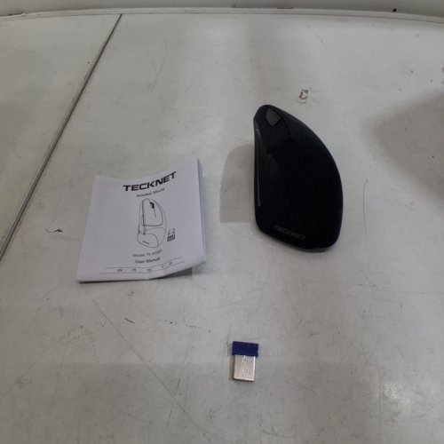 TECKNET RECHARGABLE WIRELESS ERGONOMIC BLUETOOTH VERTICAL MOUSE - BLACK - (MODEL:TK-MS007) image 4