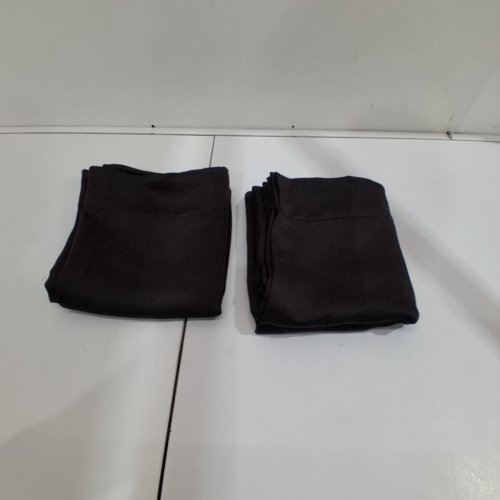 (2 PANEL) SUN ZERO ROD POCKET CURTAIN PANELS - 3FT X 7FT EACH - BLACK image 4