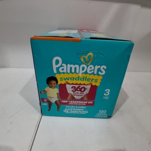 120PK PAMPERS SWADDLERS SKIN PROTECTION UP TO 100% LEAKPROOF DIAPERS - SIZE 3 image 2