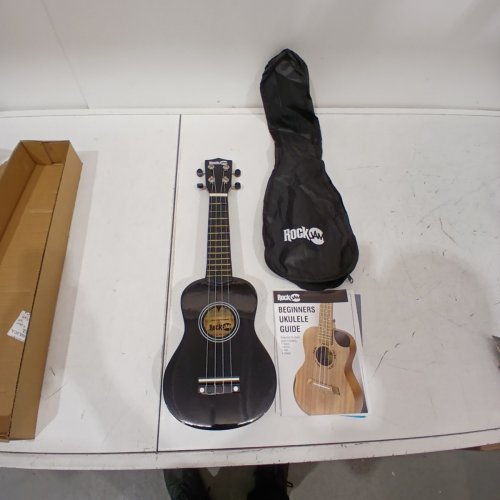 ROCKJAM SOPRANO UKULELE FOR LEARNERS WITH CARRY BAG - 21" - BLACK (MODEL: UK-222-BK) image 2