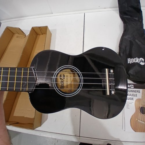 ROCKJAM SOPRANO UKULELE FOR LEARNERS WITH CARRY BAG - 21" - BLACK (MODEL: UK-222-BK) image 4