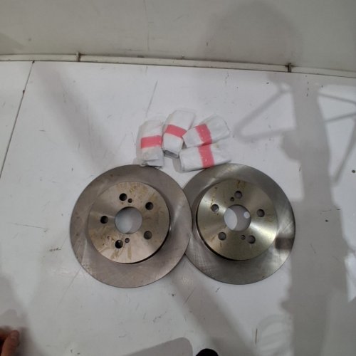 3PC BRAKE ROTORS & BRAKE PADS KIT - FITS SELECT MODELS - SILVER image 4