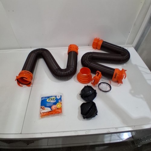 CAMCO RHINO FLEX RV SEWER HOSE, WITH TRANSPARENT ELBOW AND TST MAX TOILET TREATMENT, 20FT image 2