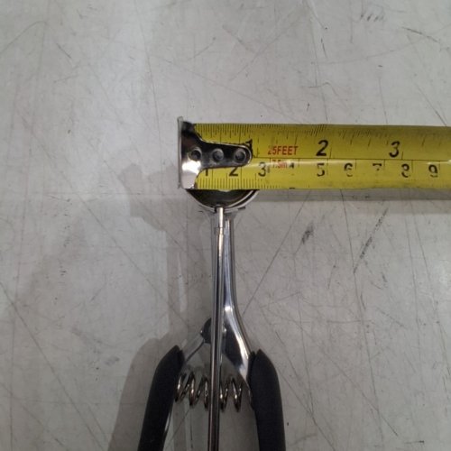 TRIGGER RELEASE ICE CREAM SCOOP - 1" SCOOP - SILVER / BLACK image 3