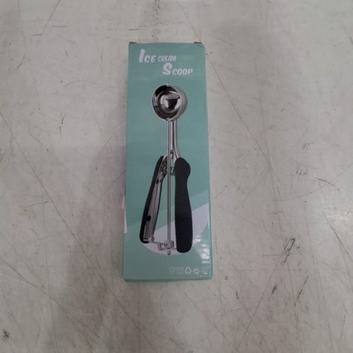 TRIGGER RELEASE ICE CREAM SCOOP - 1" SCOOP - SILVER / BLACK image 4