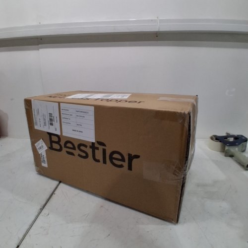 BESTIER ICE SILK COOLING GEL MEMORY FOAM MATTRESS TOPPER - 4" TWIN - WHITE image 5