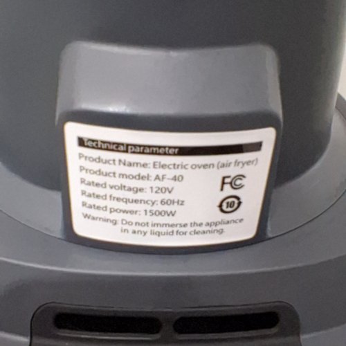 TIXIXC 5-IN-1 PORTABLE AIR FRYER WITH GLASS CONTAINERS AND LIDS - 4QT/6CUP - GREY/CLEAR (MODEL: AF-40) image 5