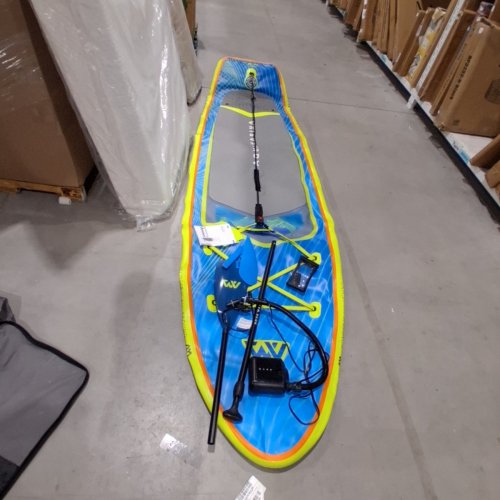 AQUA MARINA REVOLUTION STAND UP INFLATABLE PADDLEBOARD WITH CARRY BAG AND ACCESSORIES - 11FT X 34" X 6" - BLUE (MODEL: BT-26SBT/1989193) image 2