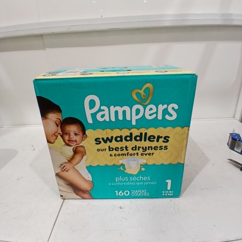160PK PAMPERS SWADDLERS DIAPERS - SIZE 1 - 8-14LB image 2