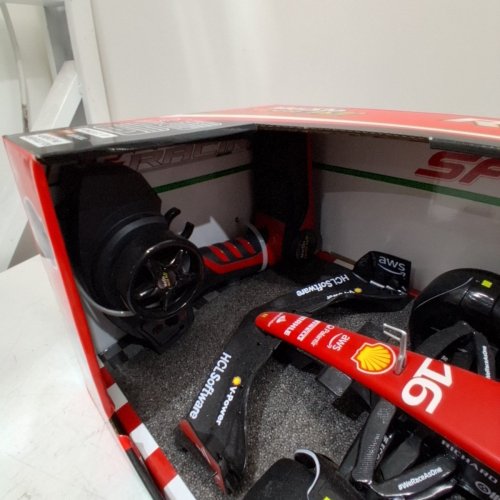 MAISTO TECH SF.23 FORMULA 1 ONE CHARLES LECLERC #16 FERRARI RC CAR - 1:10 SCALE - BLACK AND RED (MODEL: 1739888) image 4