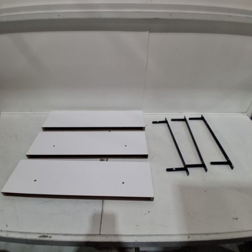 3PK AMADA WHITE FLOATING SHELVES 23.6" X 6.9" - WHITE (MODEL: AMFS44) image 2