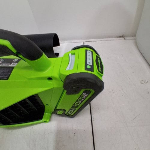GREENWORKS CORDLESS JET LEAF BLOWER WITH BATTERY & CHARGER - 40V - 125MPH - 450CFM - GREEN (MODEL: BLF346) image 2