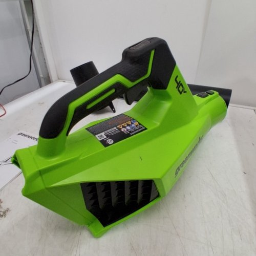 GREENWORKS CORDLESS JET LEAF BLOWER WITH BATTERY & CHARGER - 40V - 125MPH - 450CFM - GREEN (MODEL: BLF346) image 4