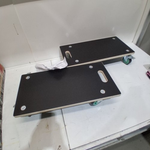 2PK FURNITURE DOLLY - 22.6" X 11.4" X 4.6" - 550LBS CAP - BLACK/TEAL (MODEL: SXT-0100) image 2