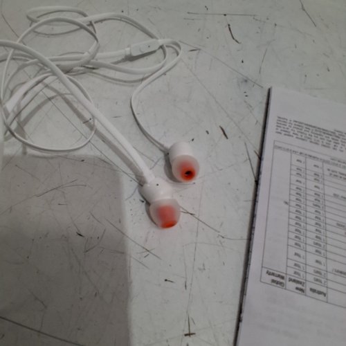 JBL TUNE 110 IN EAR HEADPHONES - WHITE image 3