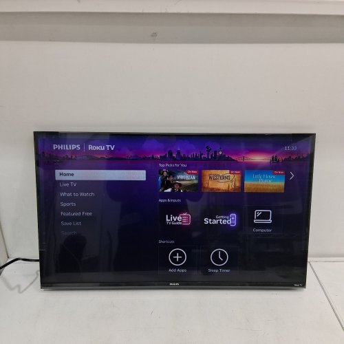 PHILIPS 32" 7600 SERIES QLED HD ROKU TV - 720PHD - BLACK - (MODEL:32PQF7666/F6) image 2