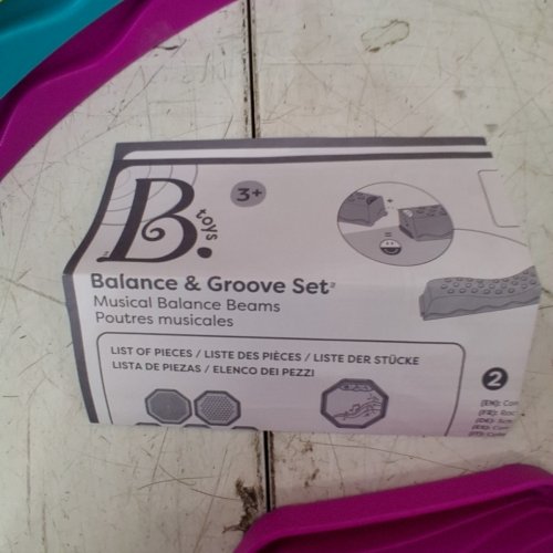 14PC B.TOYS BALANCE & GROOVE SET MUSICAL BALANCE BEAMS - ASSORTED COLORS image 4